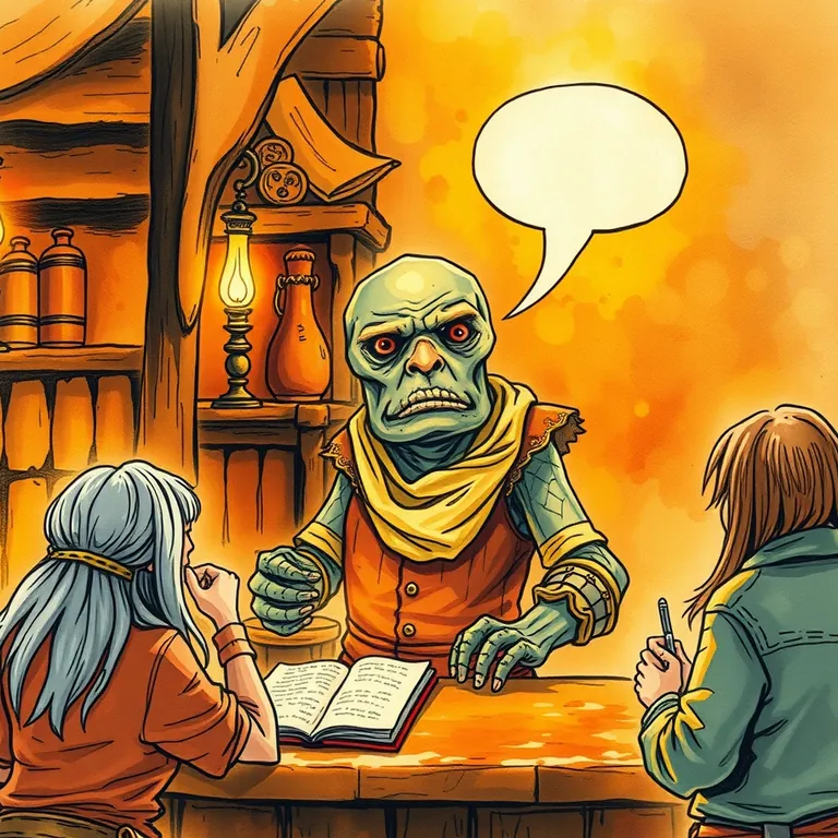 Fantasy tabletop RPG style illustration representing Chatbase