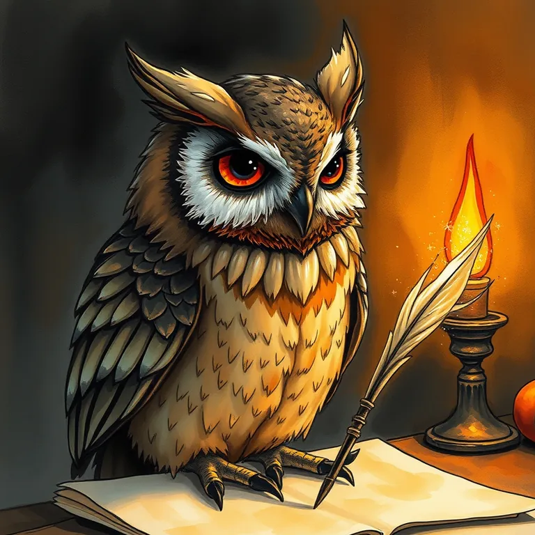 Fantasy tabletop RPG style illustration representing Grammarly
