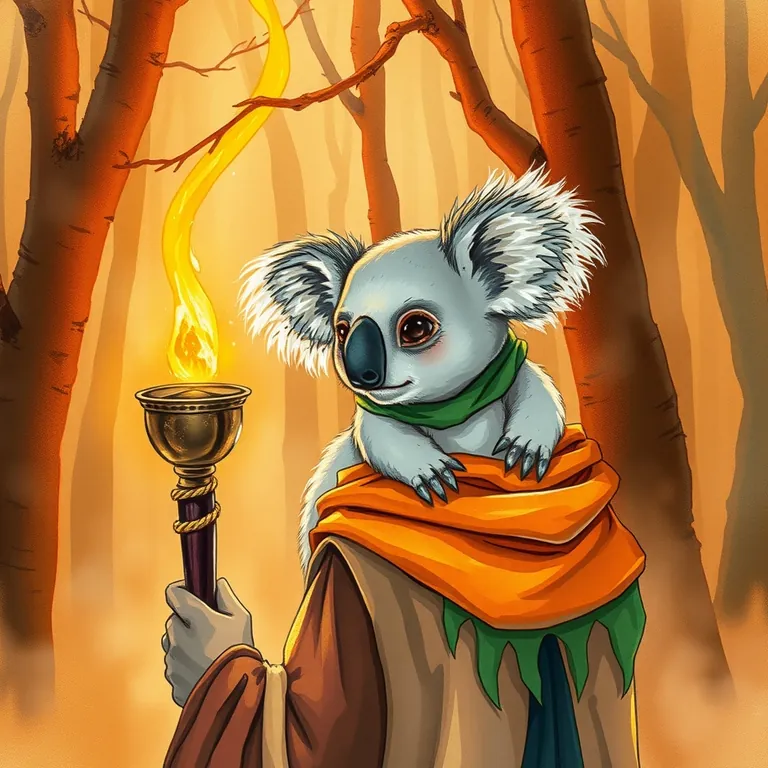 Fantasy tabletop RPG style illustration representing Koala AI