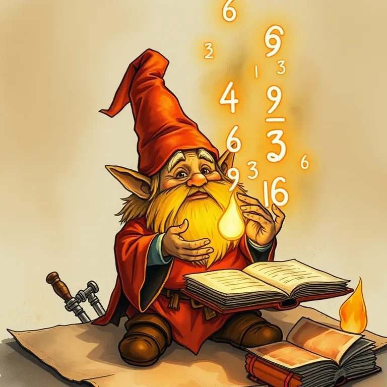Fantasy tabletop RPG style illustration representing Numerous.ai