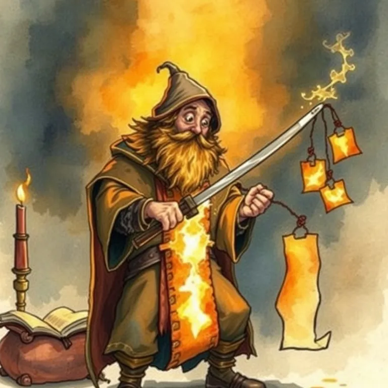 Fantasy tabletop RPG style illustration representing OpusClip