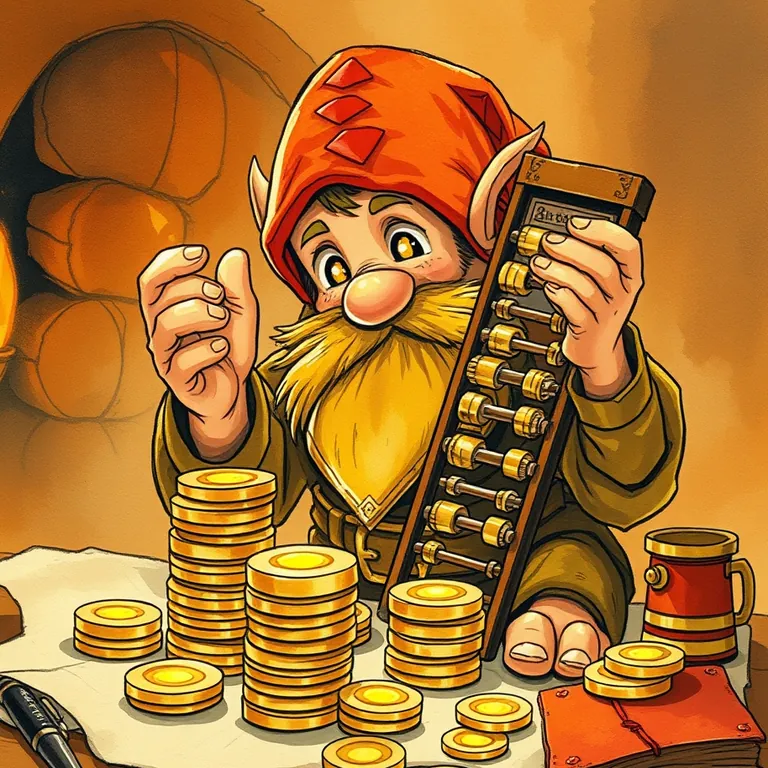 Fantasy tabletop RPG style illustration representing QuickBooks Solopreneur