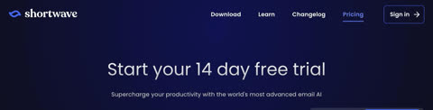 Shortwave pricing page preview