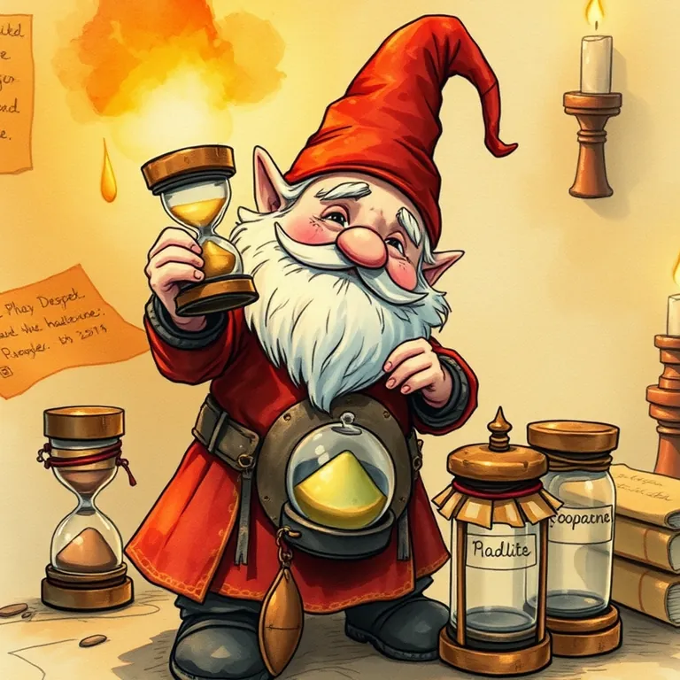 Fantasy tabletop RPG style illustration representing Toggl Track