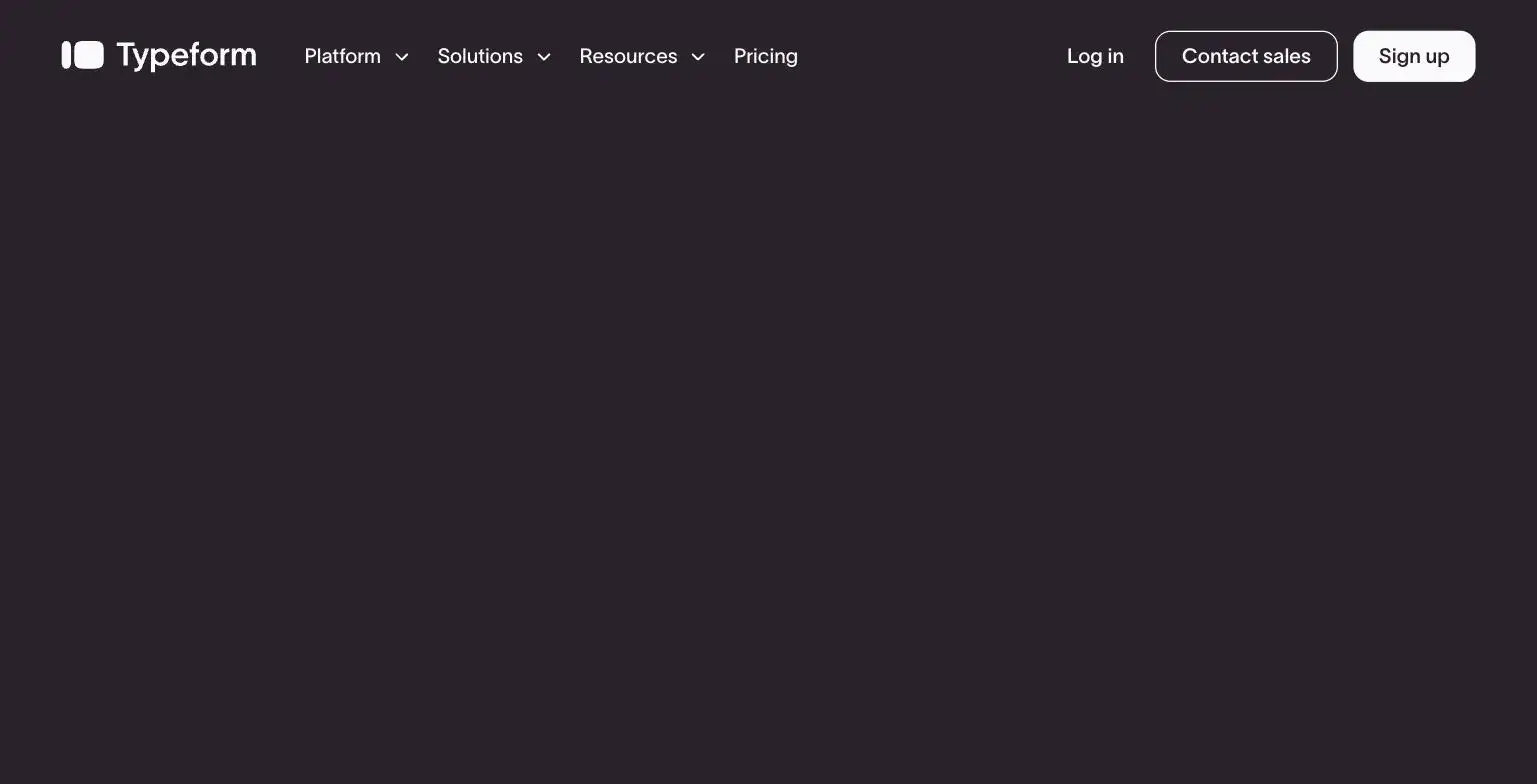Typeform's conversational, one-question-at-a-time form interface, from typeform.com