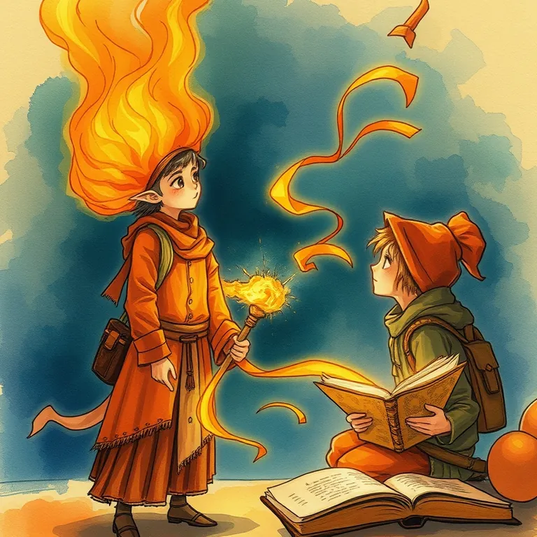 Fantasy tabletop RPG style illustration representing Wispr Flow